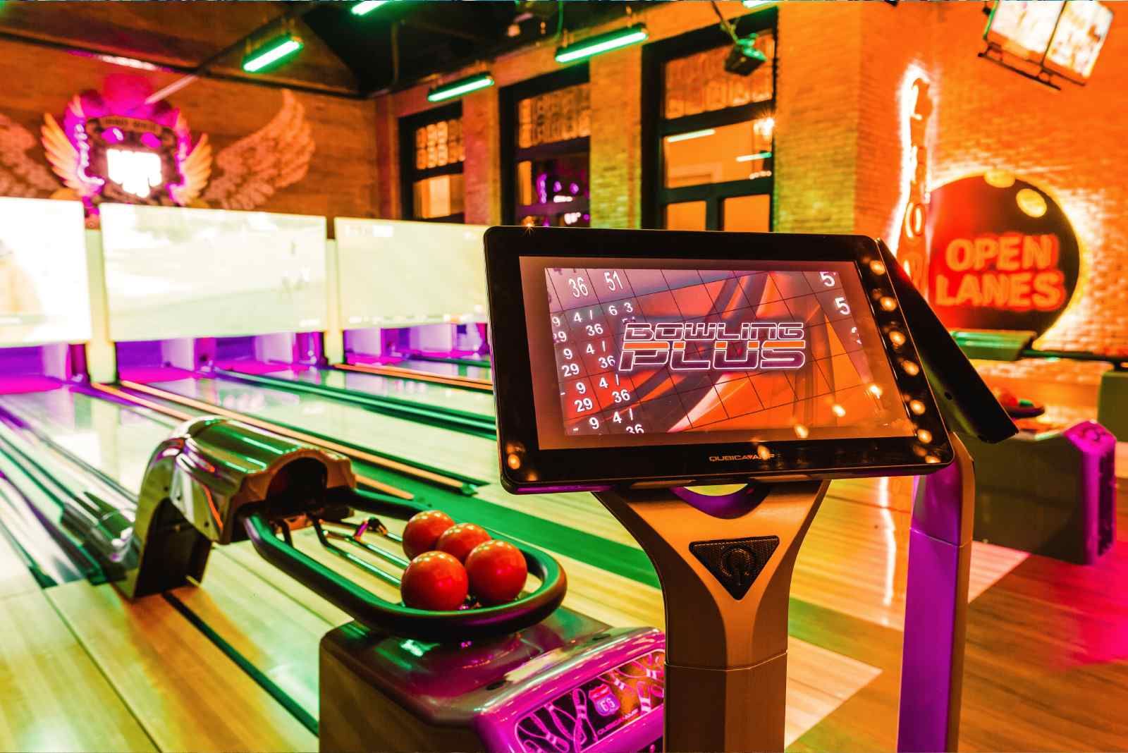 Bowling lanes at a Punta Cana resort